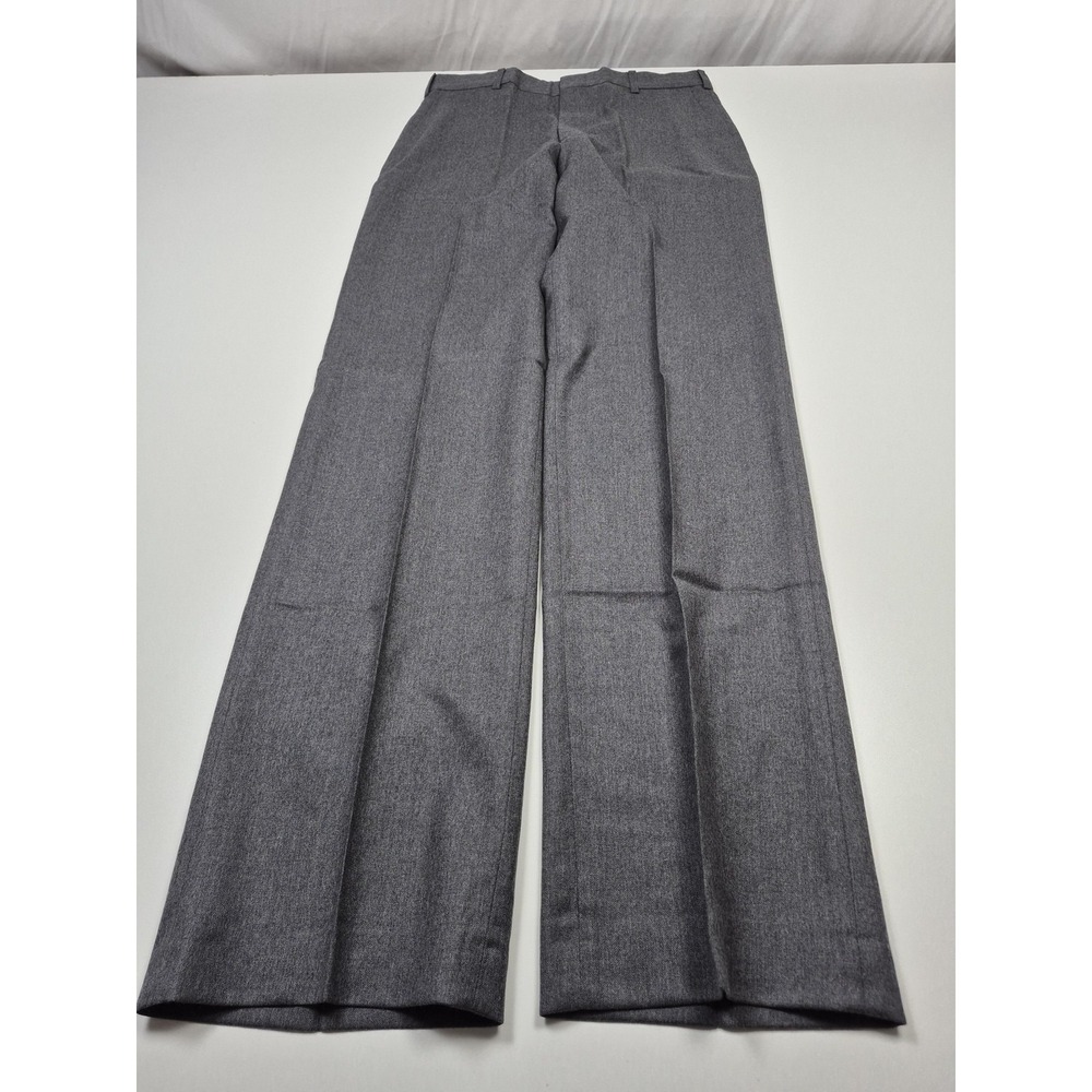 VTG John Alexander Dress Pants Mens 32x34 Gray Wool Flat Front USA NWT